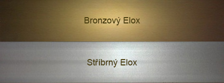 Bronzový a stříbrný Elox
